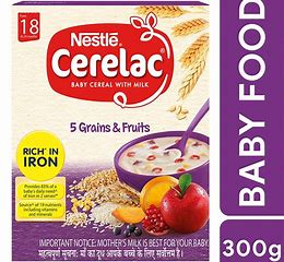 CERELAC 5 GRAINS &amp; FRUITS (STAGE 18 TO 24 MONTHS)